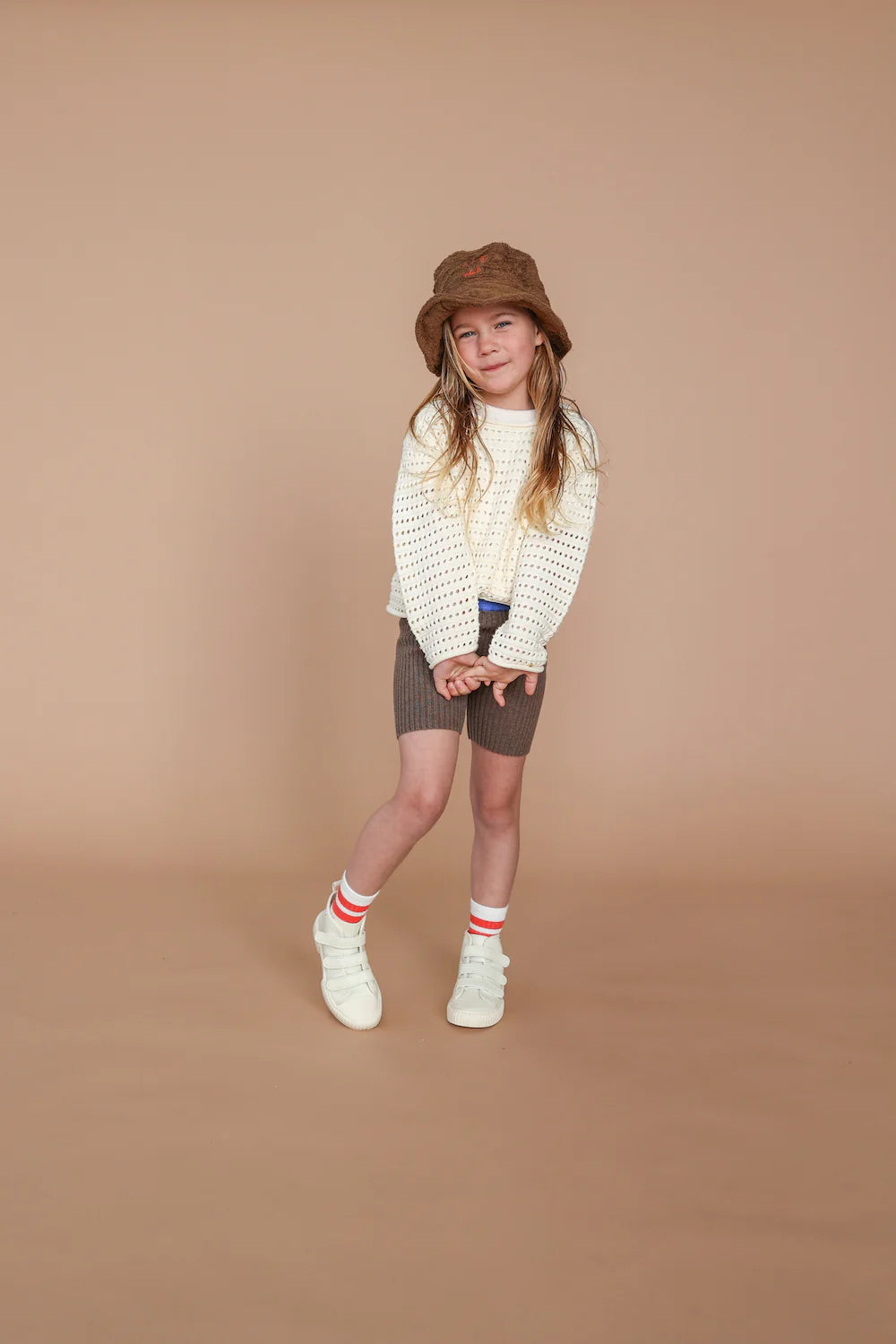 Ribbed bike short - mud