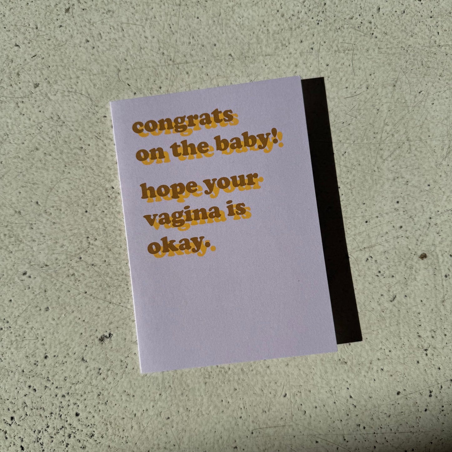 Congrats on the baby.. card