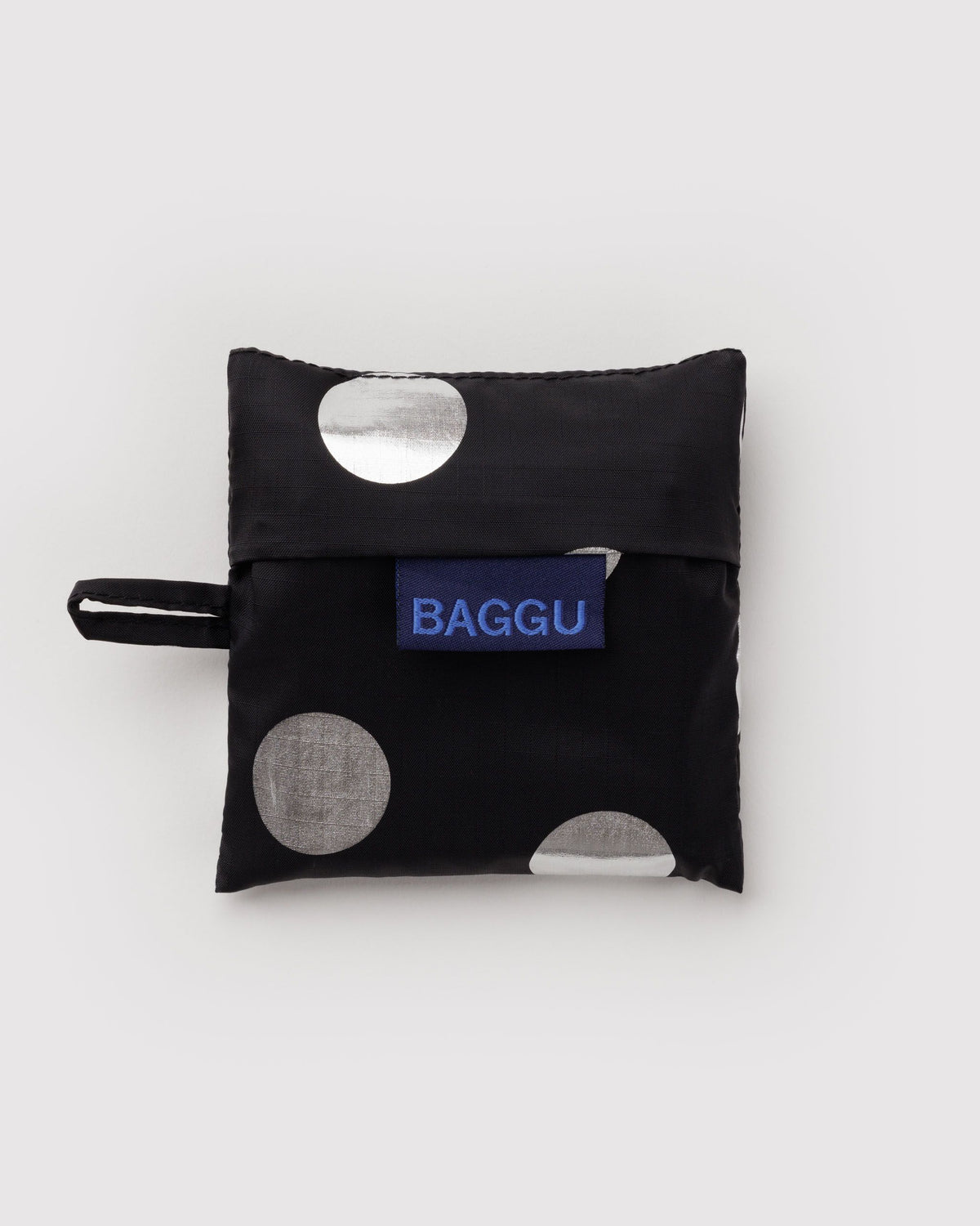 Baby Baggu | Silver Metallic Polka Dot