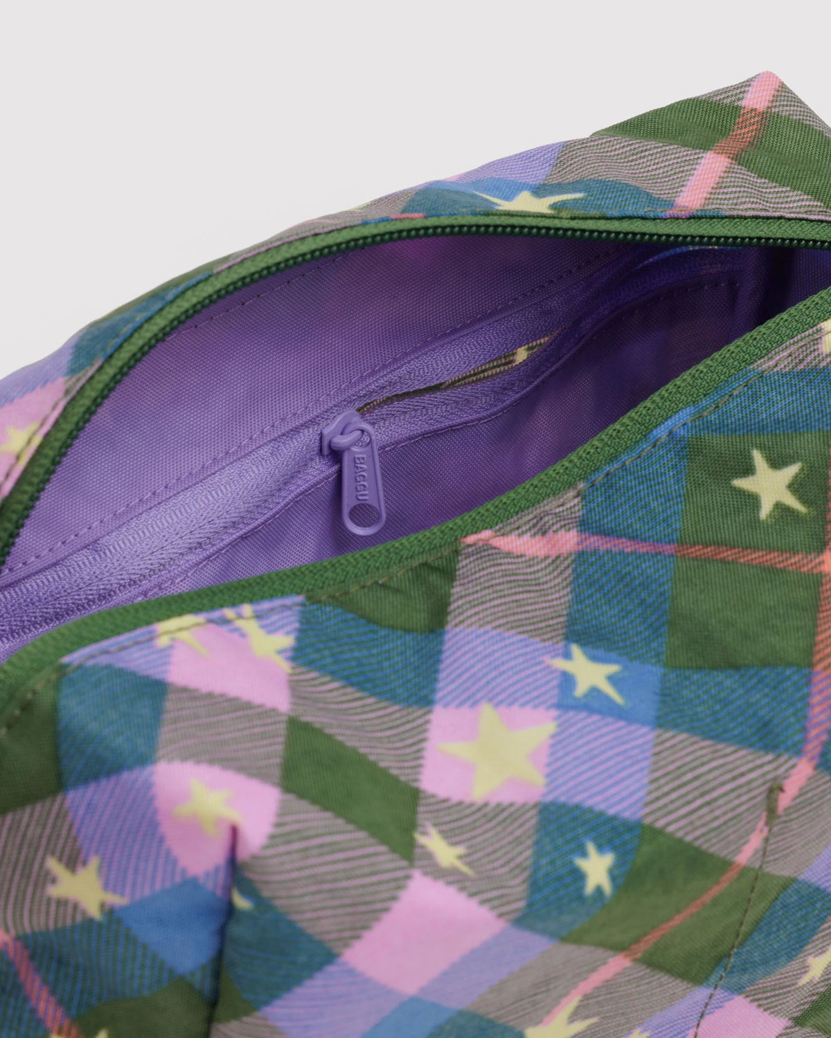 dopp kit | green star plaid