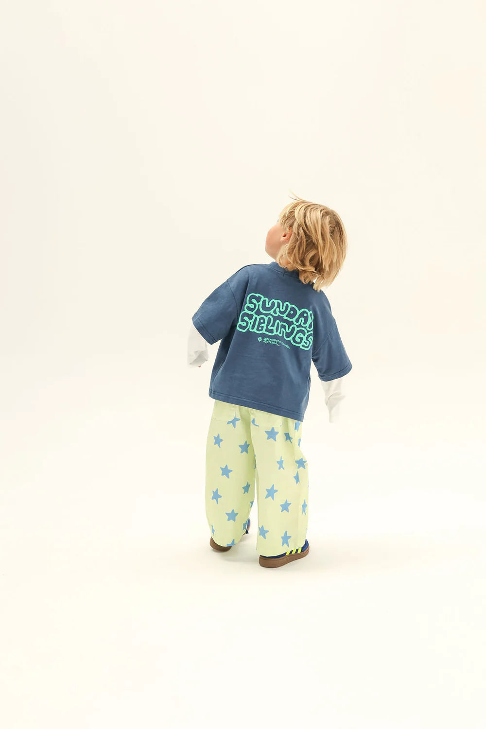 Dusty Star Pants | Lime & Blue