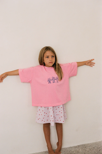Dancing Flowers Tee | Peony