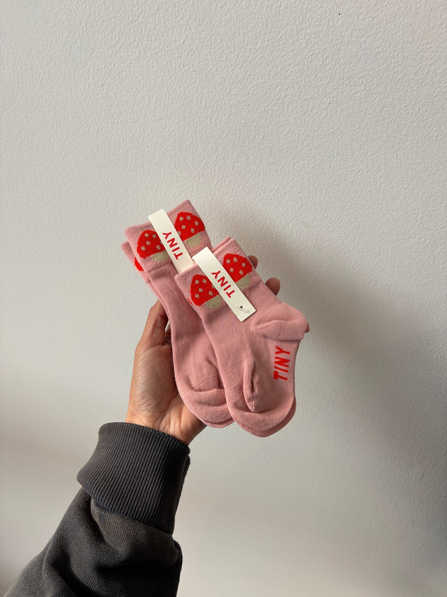 Mushrooms Quarter Baby Socks | Wild Rose