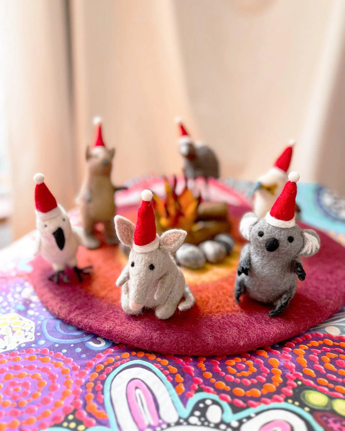Felt Australian bilby christmas ornament