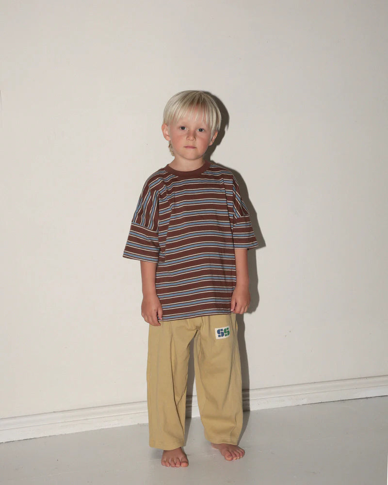 Oversized tee | coco retro stripe