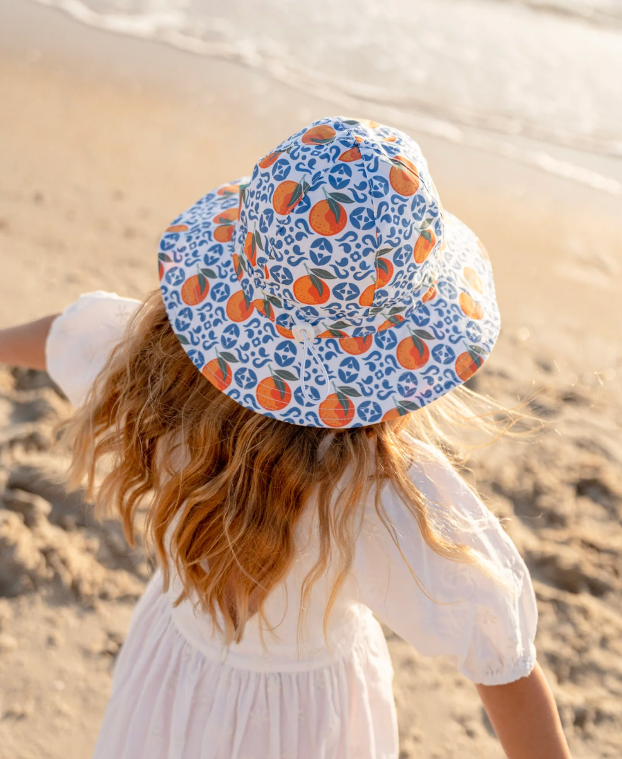 Amalfi Wide Brim Sunhat by Acorn Kids campaign back