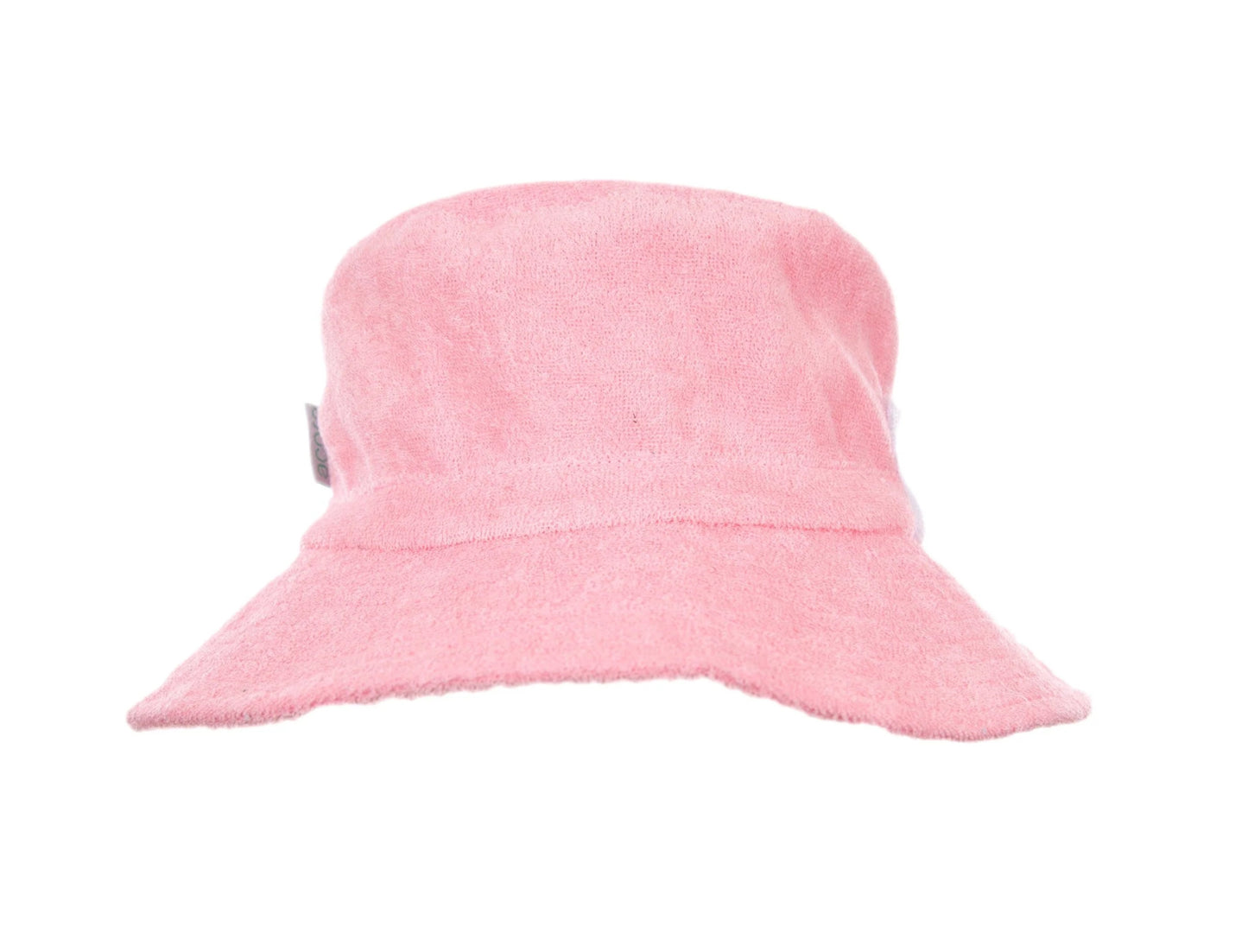 Terry towelling bucket hat - pink