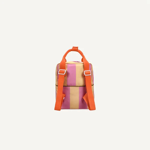 backpack small | stripes | red rosebay + apple juice