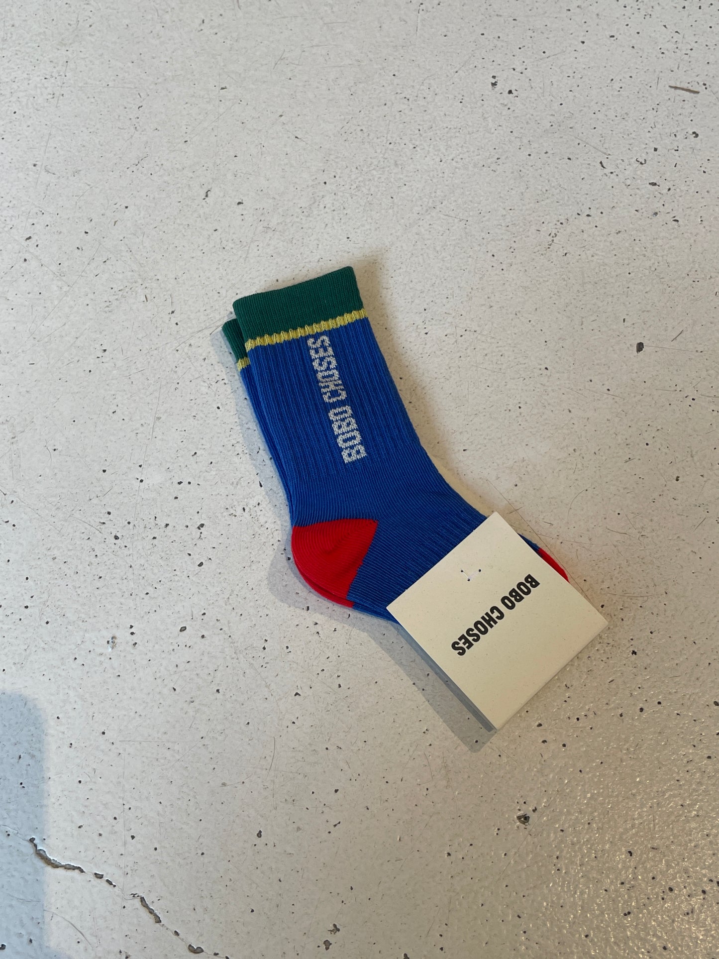 Bobo Choses color block long blue socks | kids