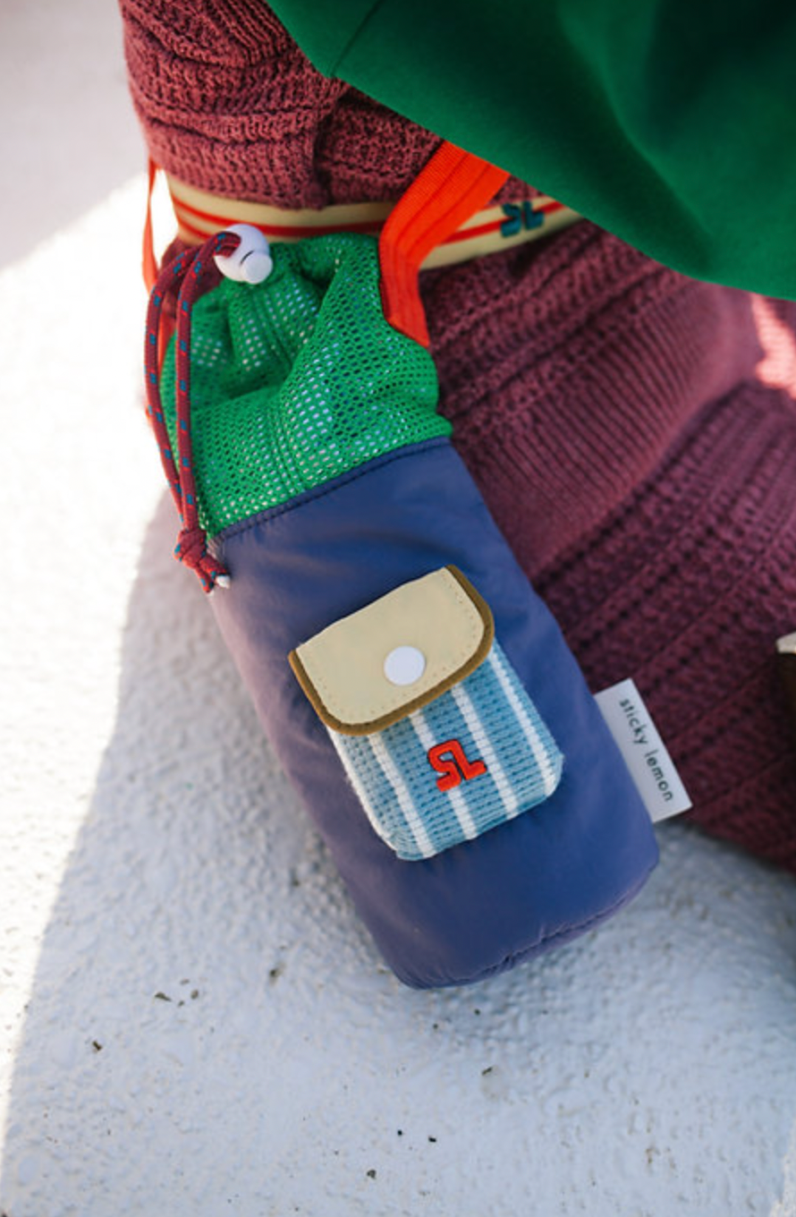 Bottle bag | green/blue