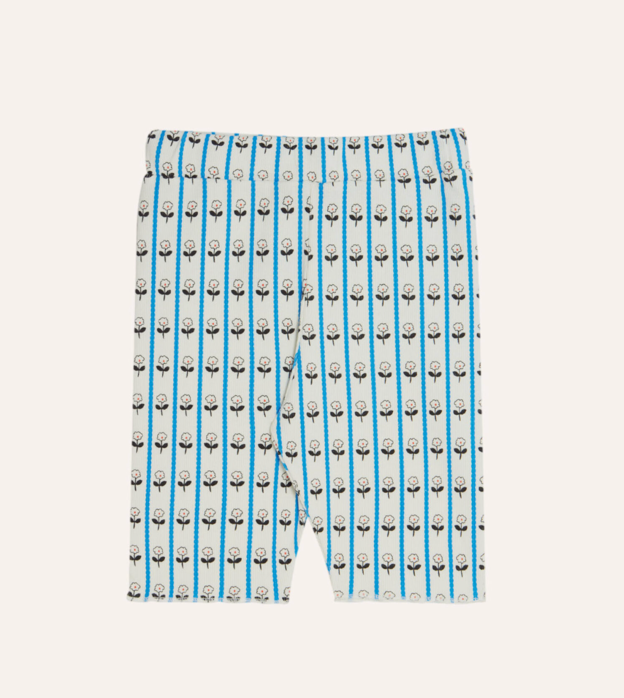 Flowers kids long bike shorts