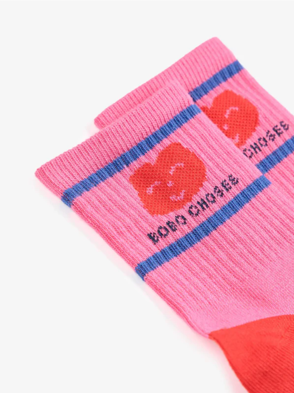 Joyful face short socks | Kids