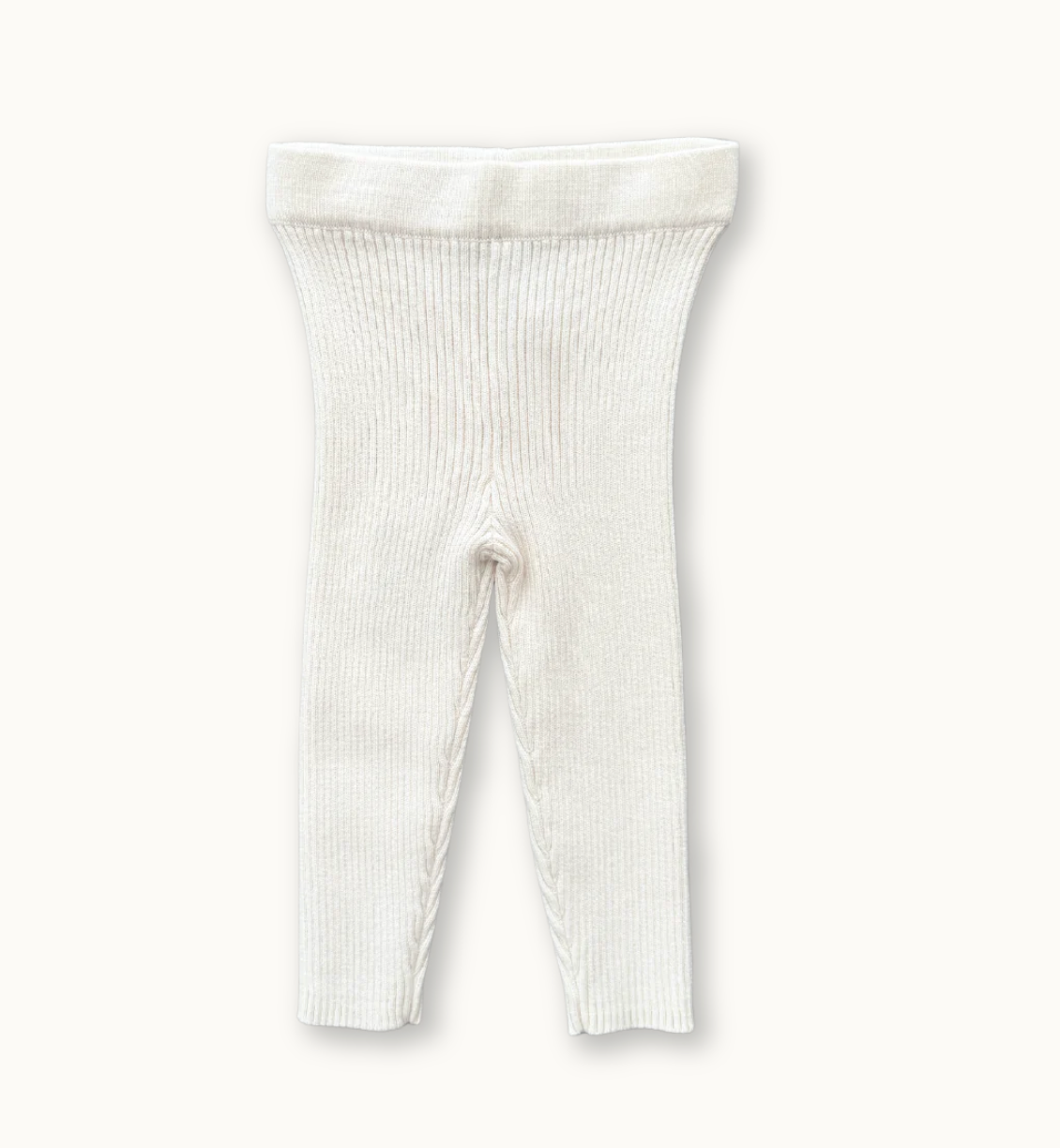 organic ribbed leggings | raw