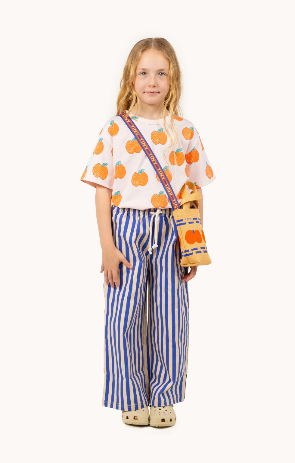 Tangerine small tote bag