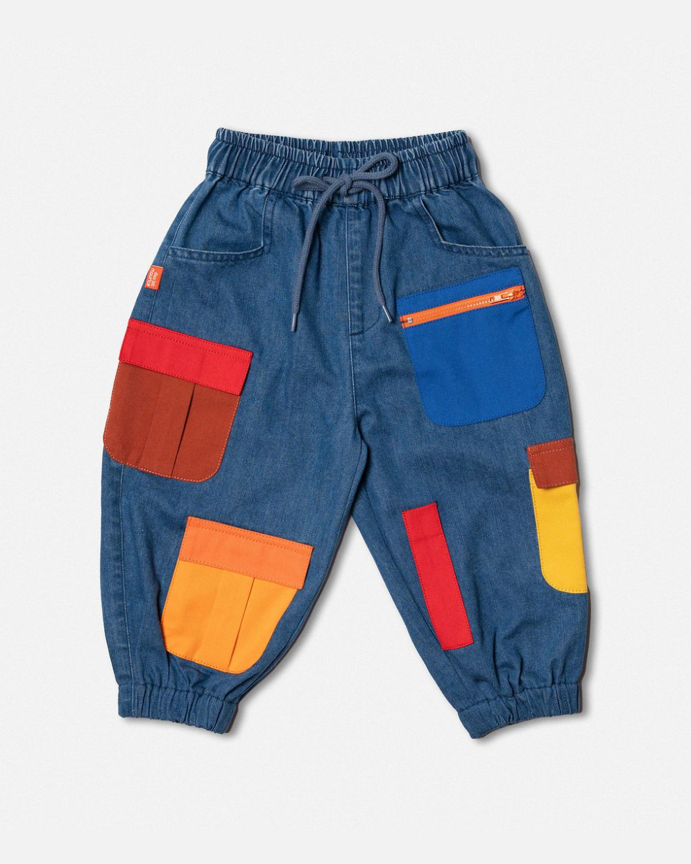 Denim barrell pocket pants