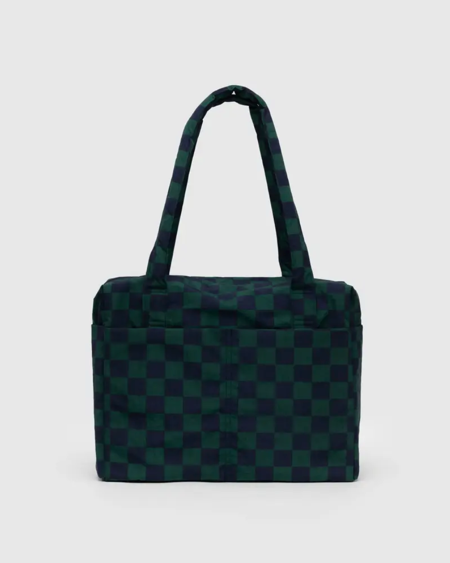 Small cloud carry on | navy green check