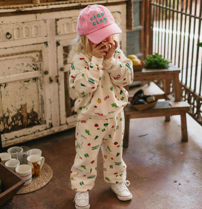 Ciao Farmers Market Track Pants | Buttercream