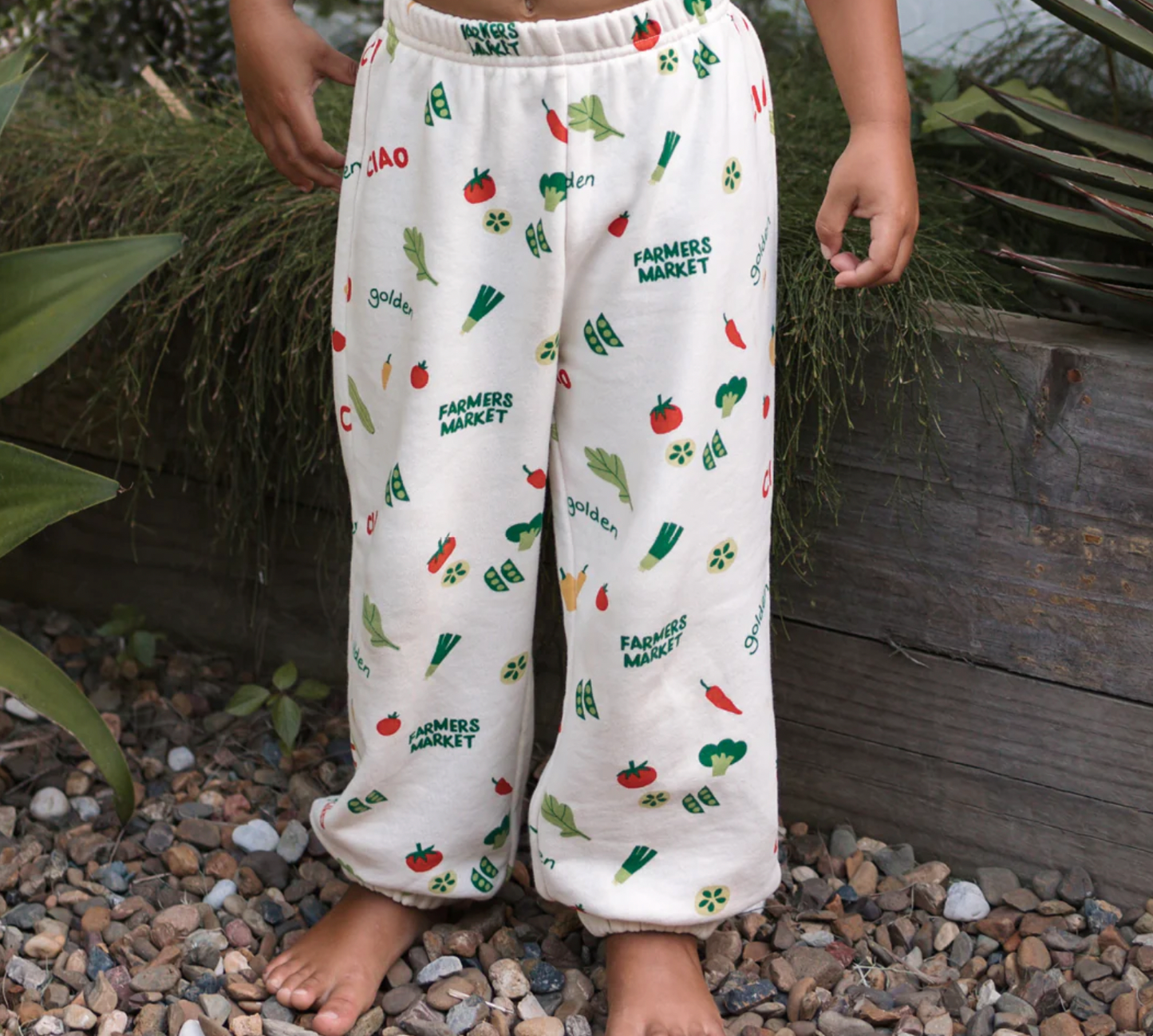 Ciao Farmers Market Track Pants | Buttercream