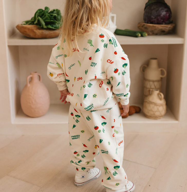 Ciao Farmers Market Track Pants | Buttercream