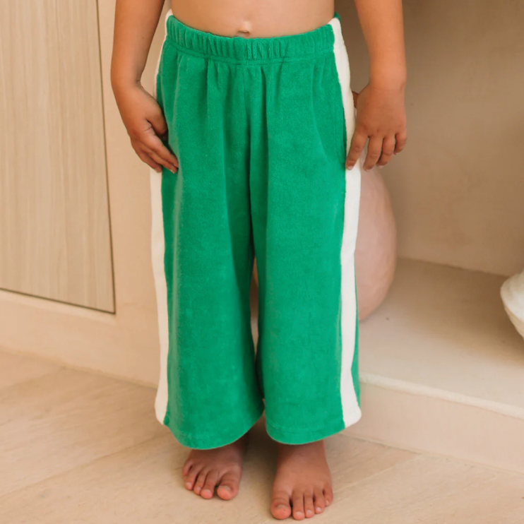 Ciao Tutti relaxed pants terry | green leaf