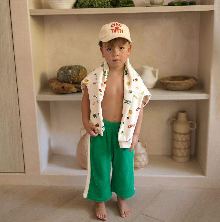 Ciao Tutti relaxed pants terry | green leaf
