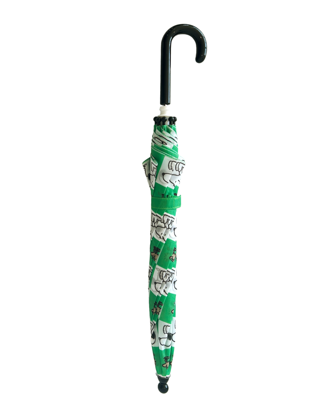 Peanuts umbrella - green checkerboard
