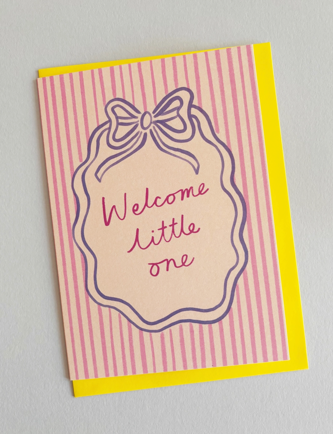 Welcome little one regency bow