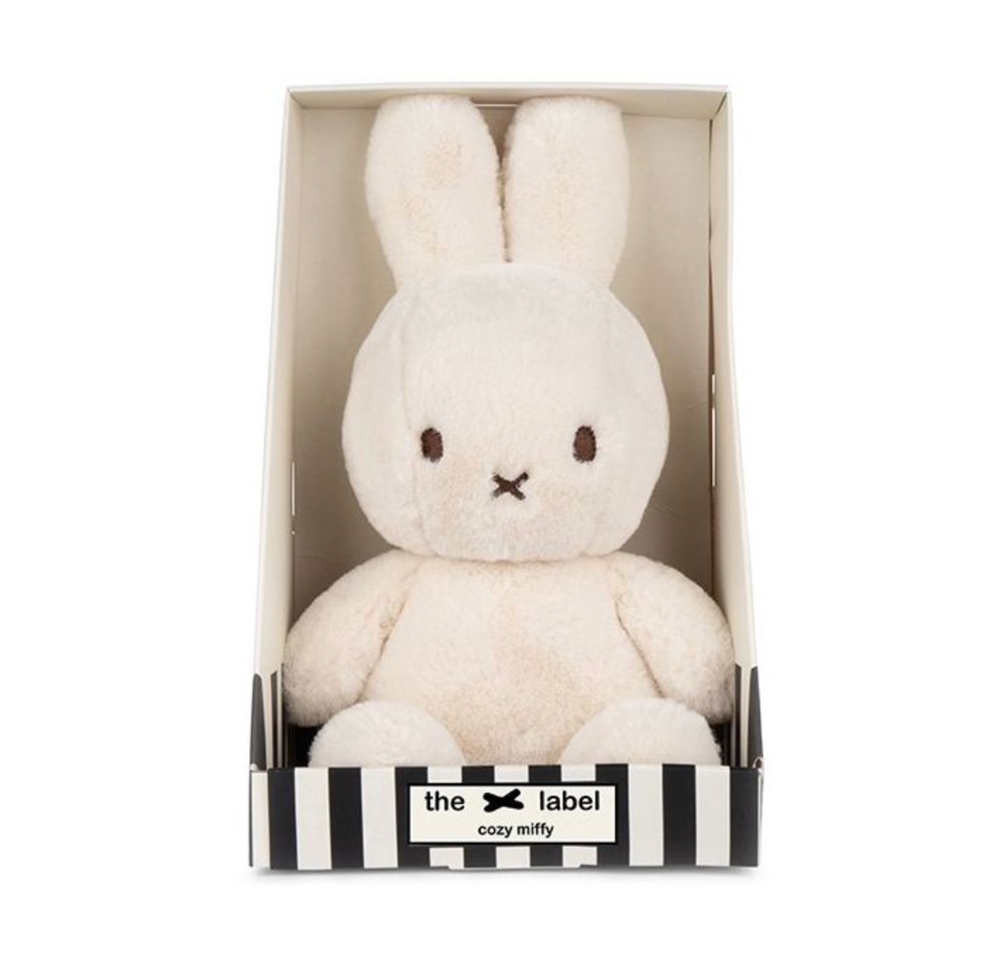 Cosy Miffy sitting in box | 23cm | cream