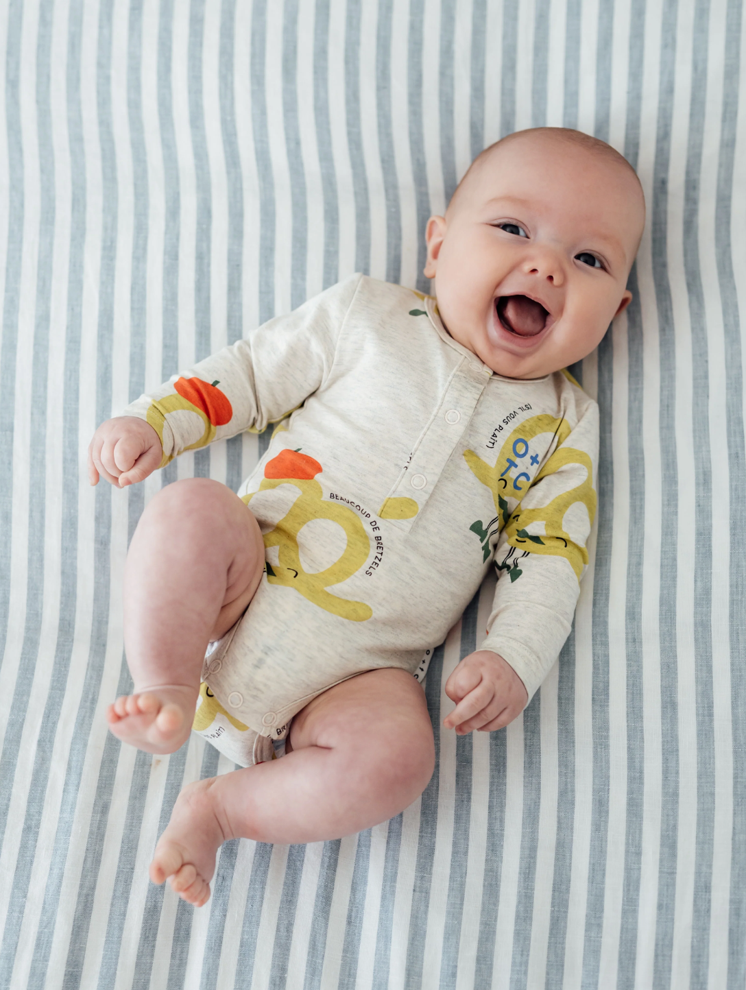 Monsieur Pretzel Long Sleeve Bodysuit