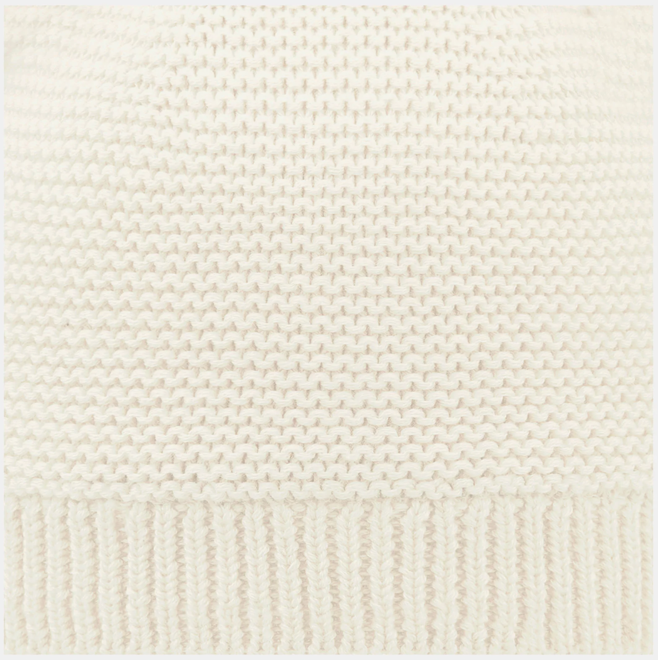 Organic beanie snowy | cream