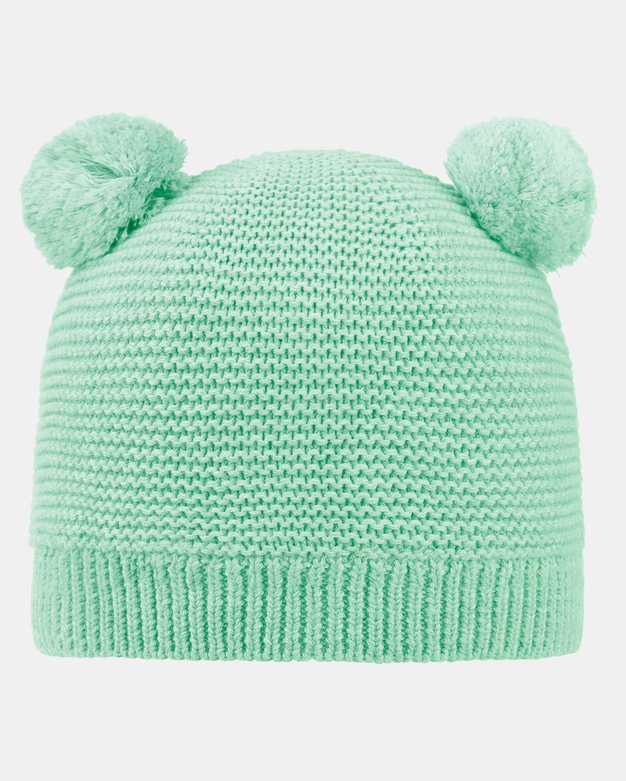Organic beanie snowy | sweet pea