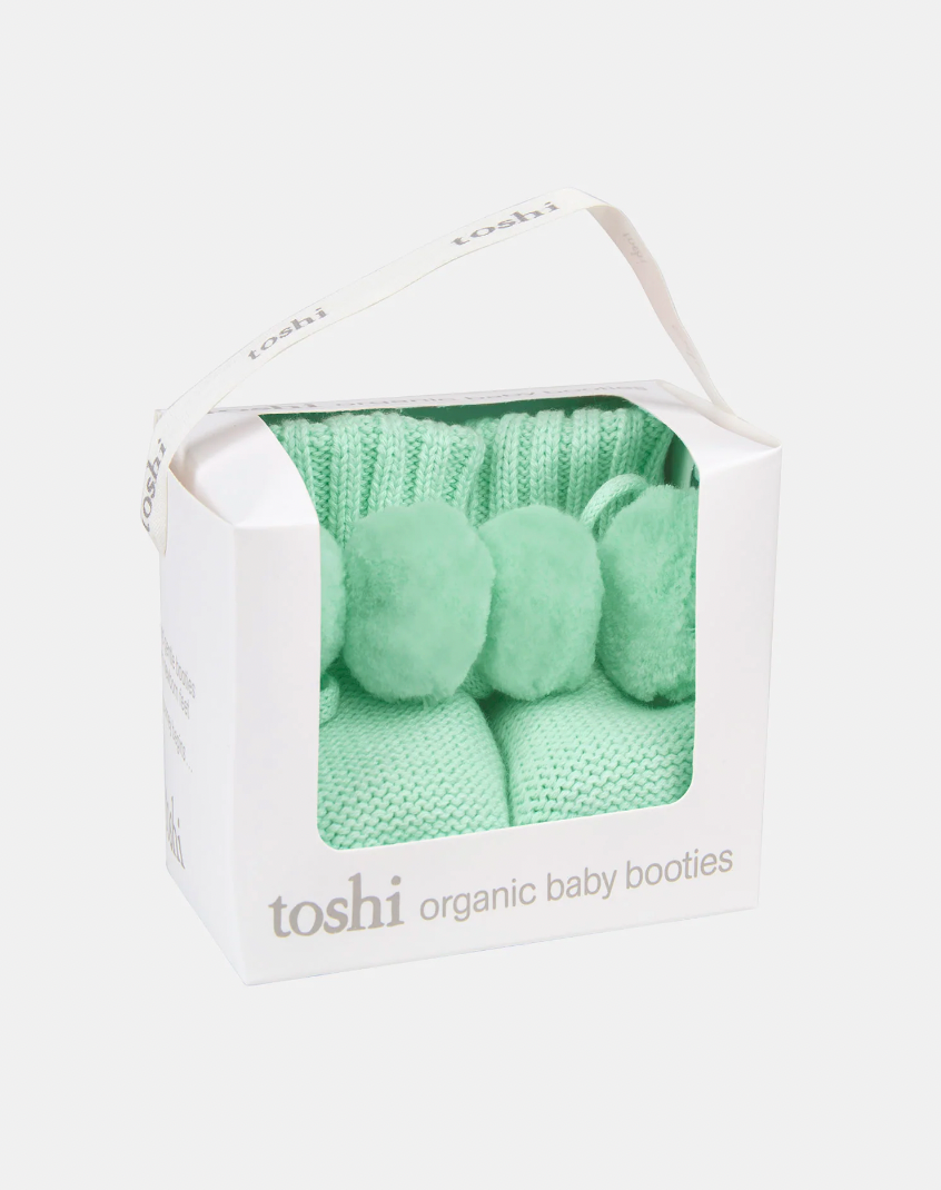 Organic booties Marley | sweet pea