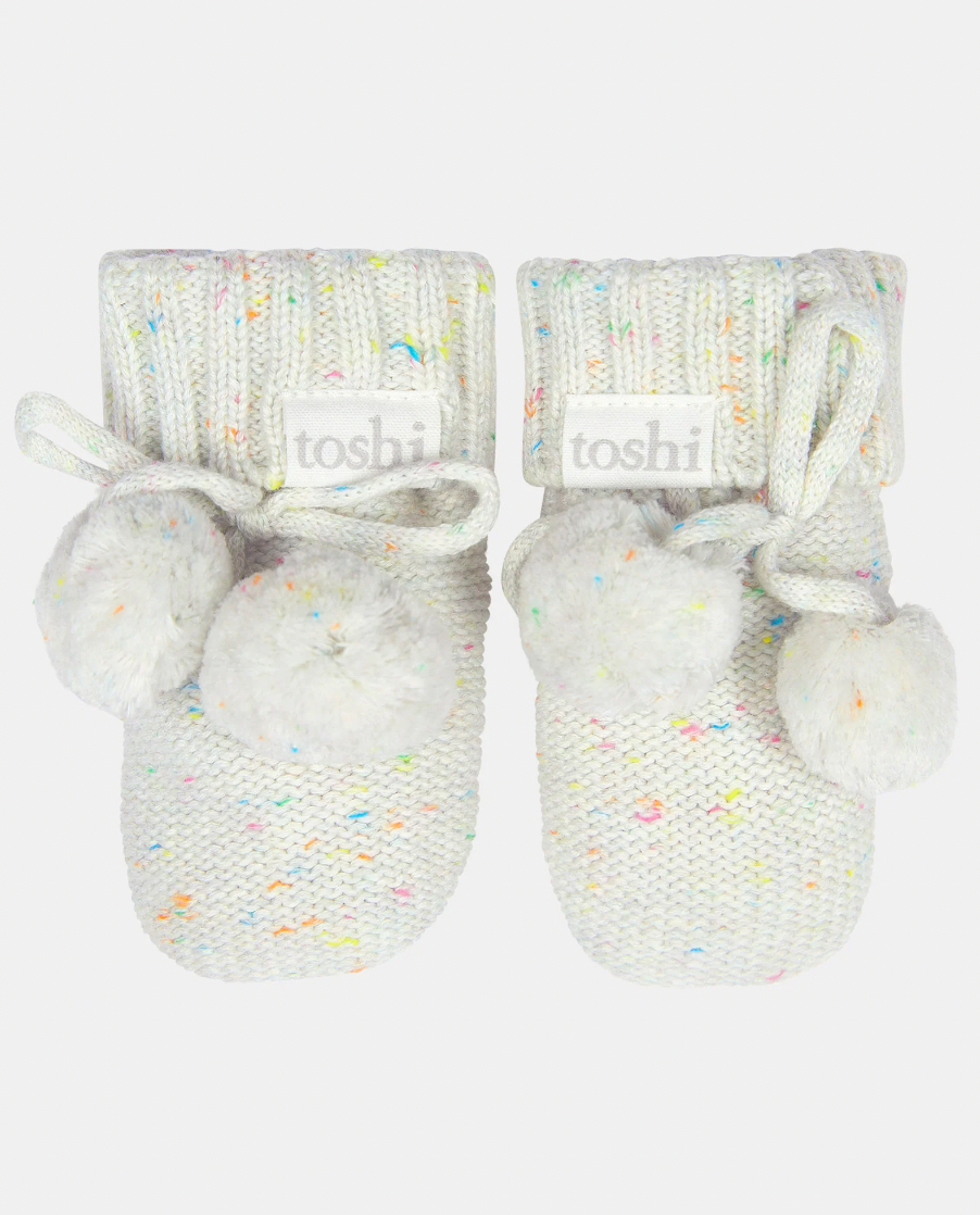 Organic booties Marley | snowflake
