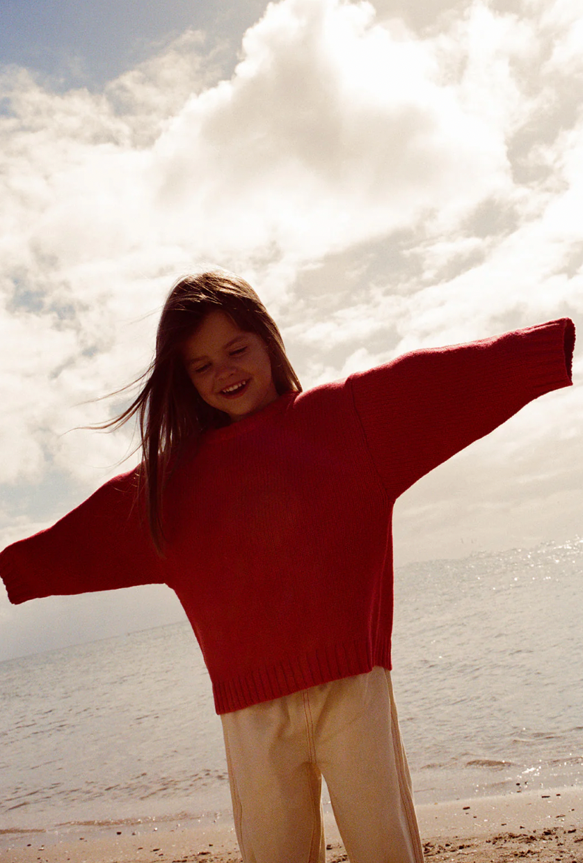 Merino wool everyday pull over | flame