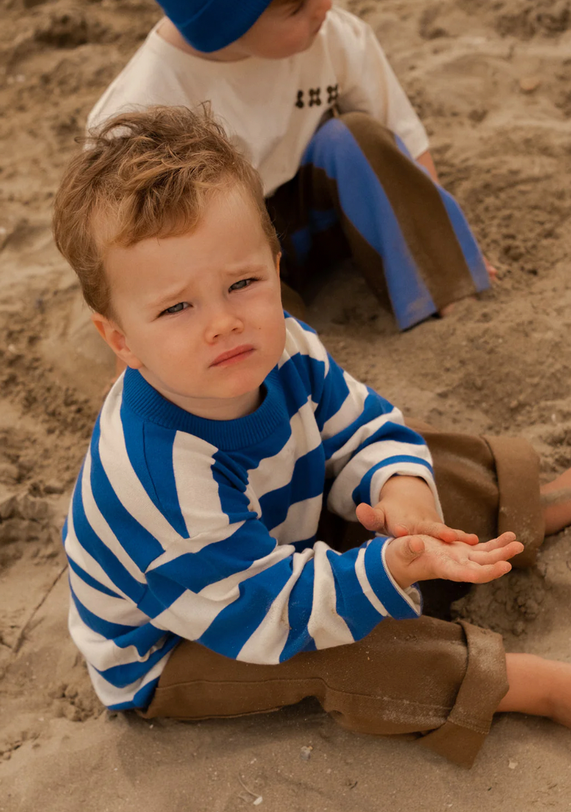 Stripe long sleeve knitted tee
