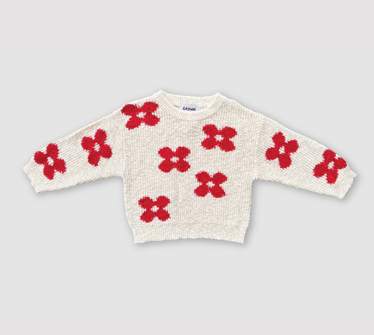 Knitted post pullover