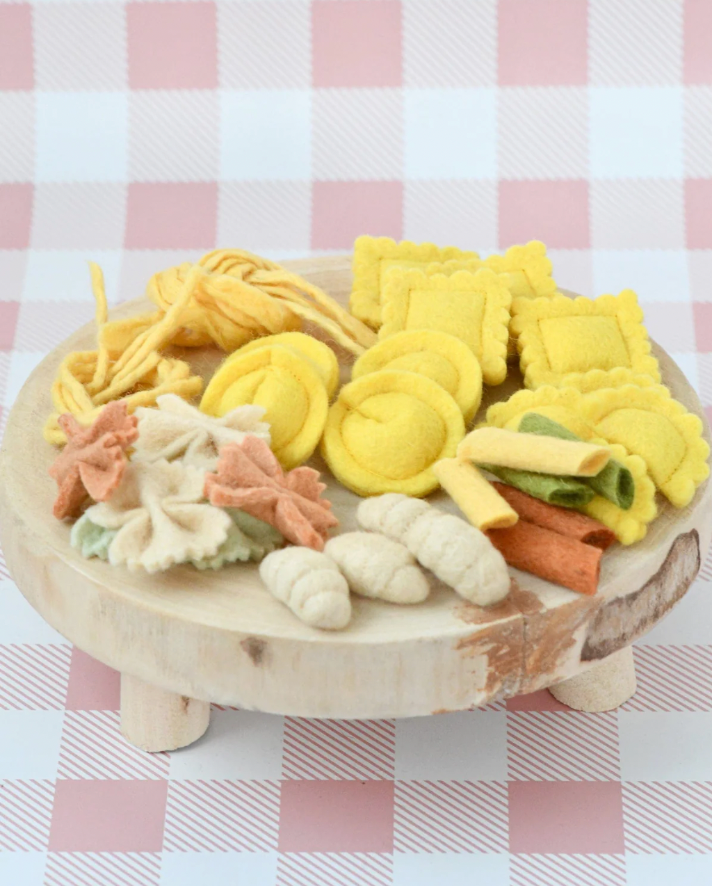 Felt pasta play food set