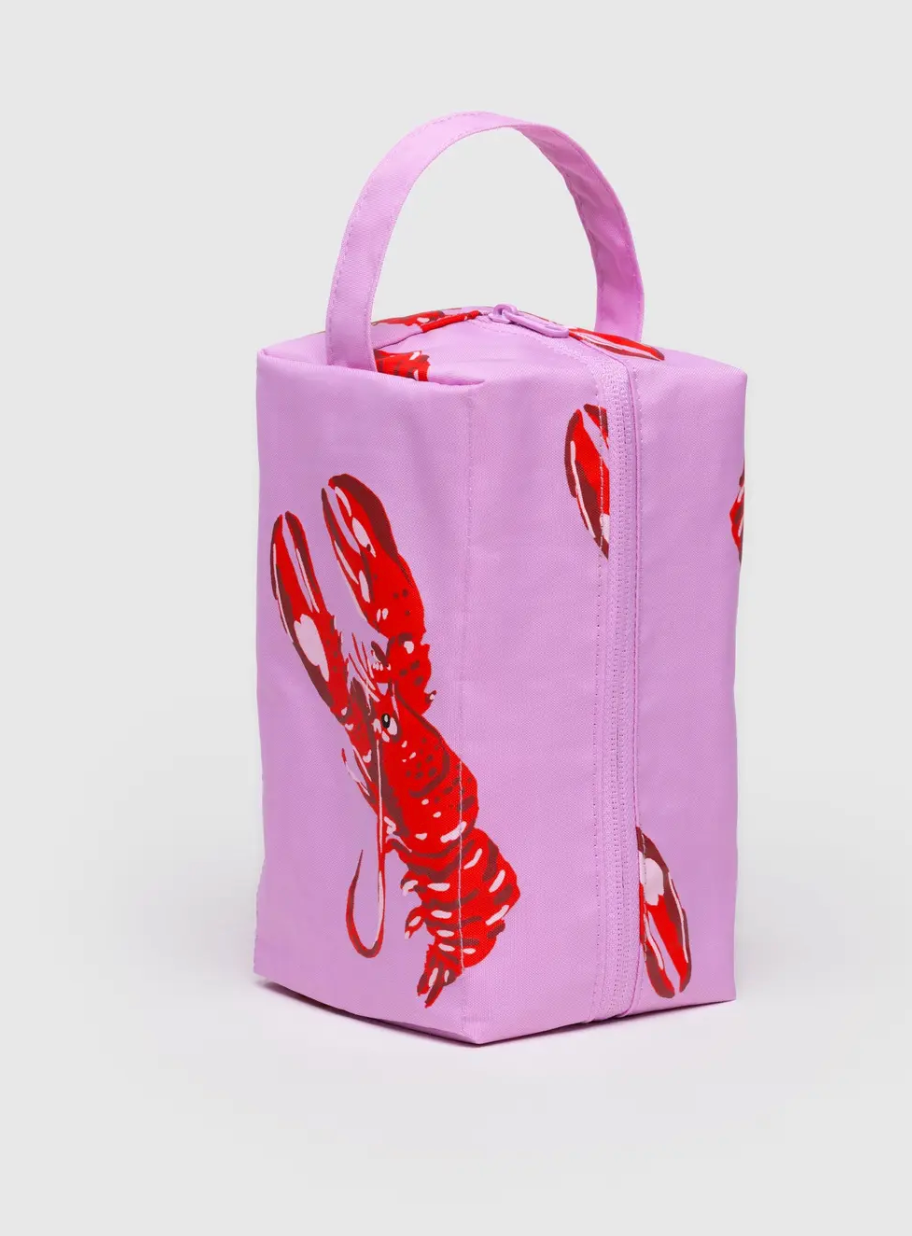 dopp kit - pencil case / toiletry bag | pink lobster