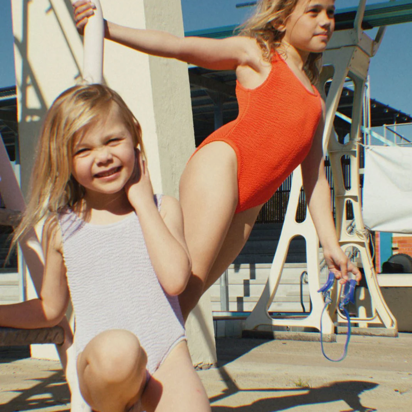 One Piece Crinkle Swimsuit - Violet