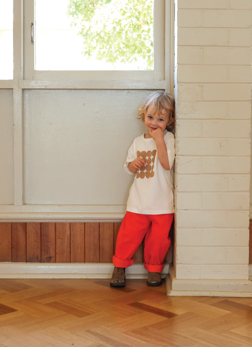 organic pebble tee | clay