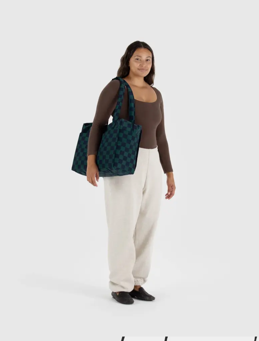 Small cloud carry on | navy green check