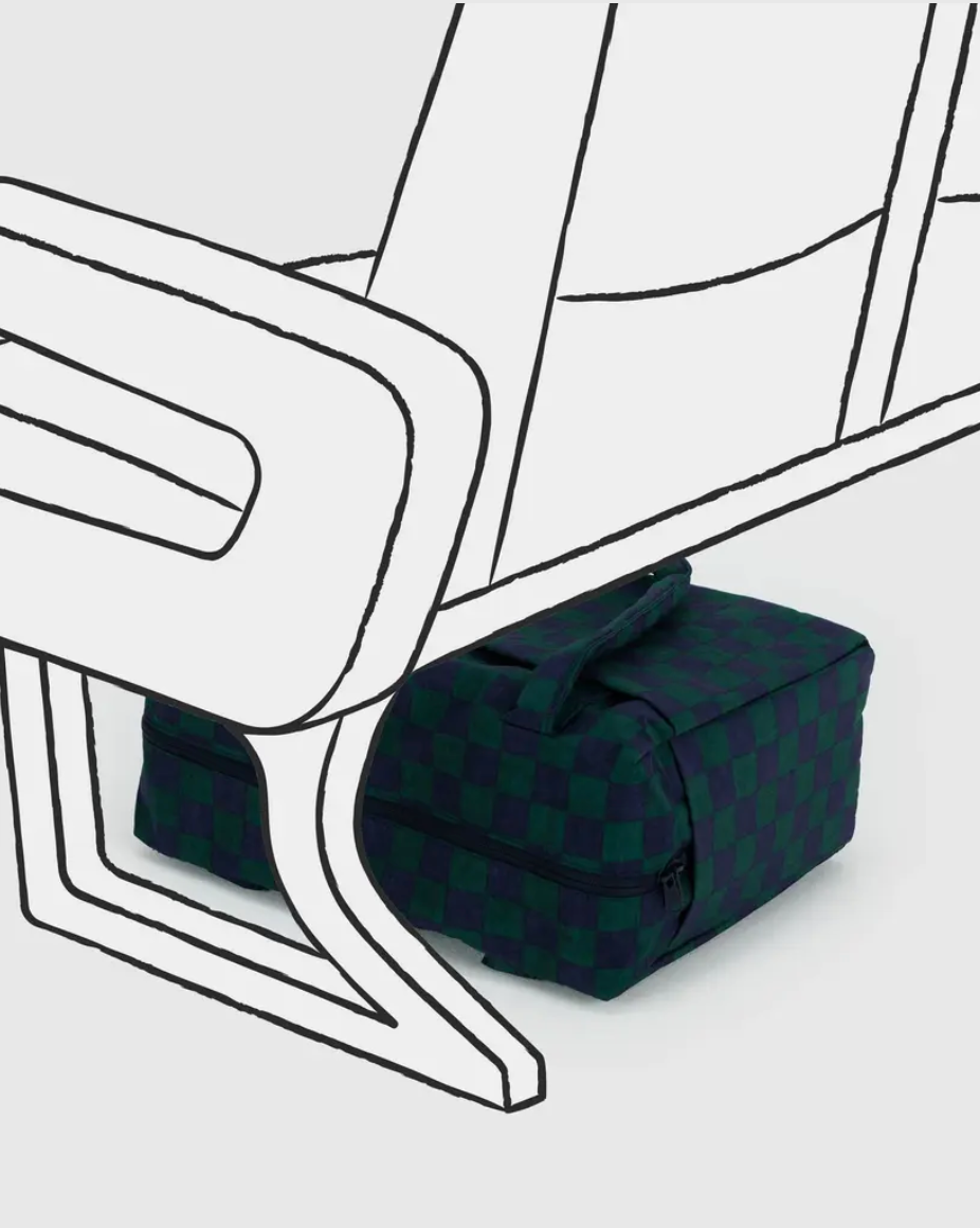 Small cloud carry on | navy green check