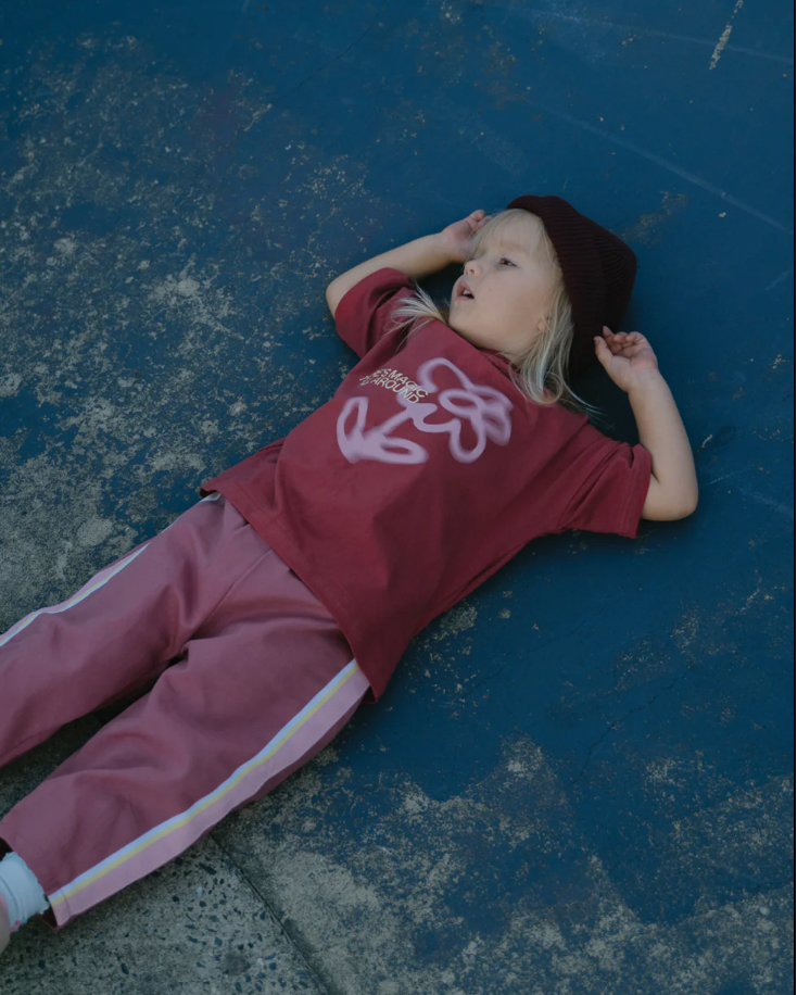fleur tee | burgundy