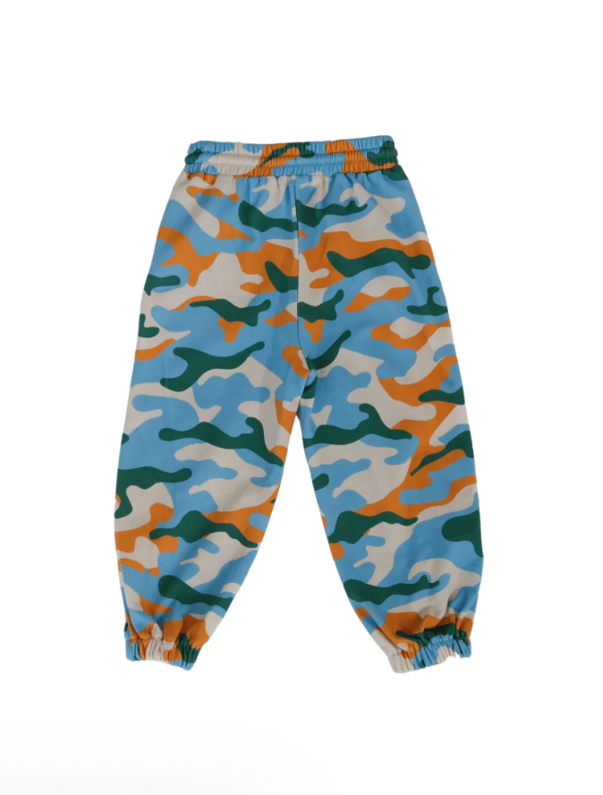 Camo track pant | Blue