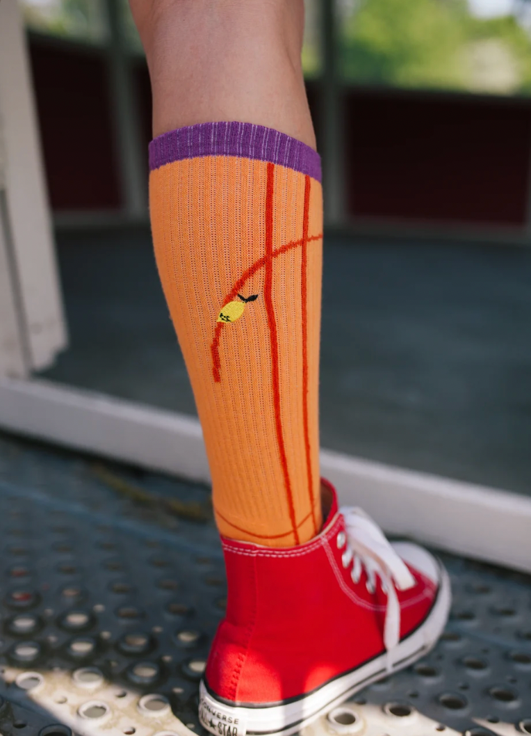 sporty socks | better together | gravel orange
