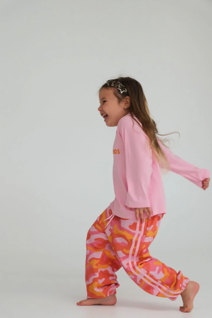 Camo track pant | PInk