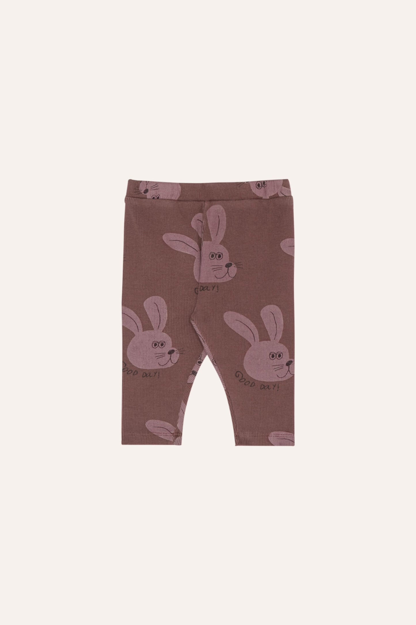 Rabbits brown baby leggings