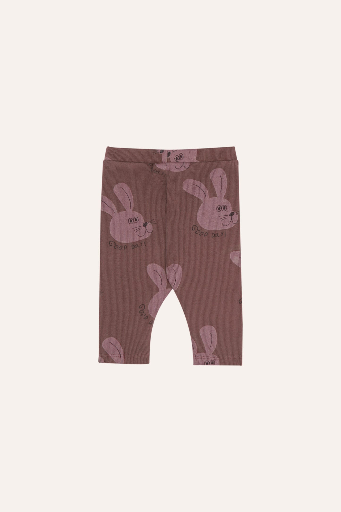 Rabbits brown baby leggings