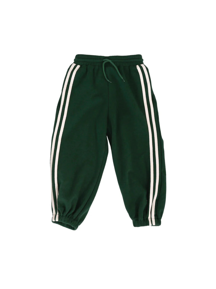 Comfort cuff track pant | Green