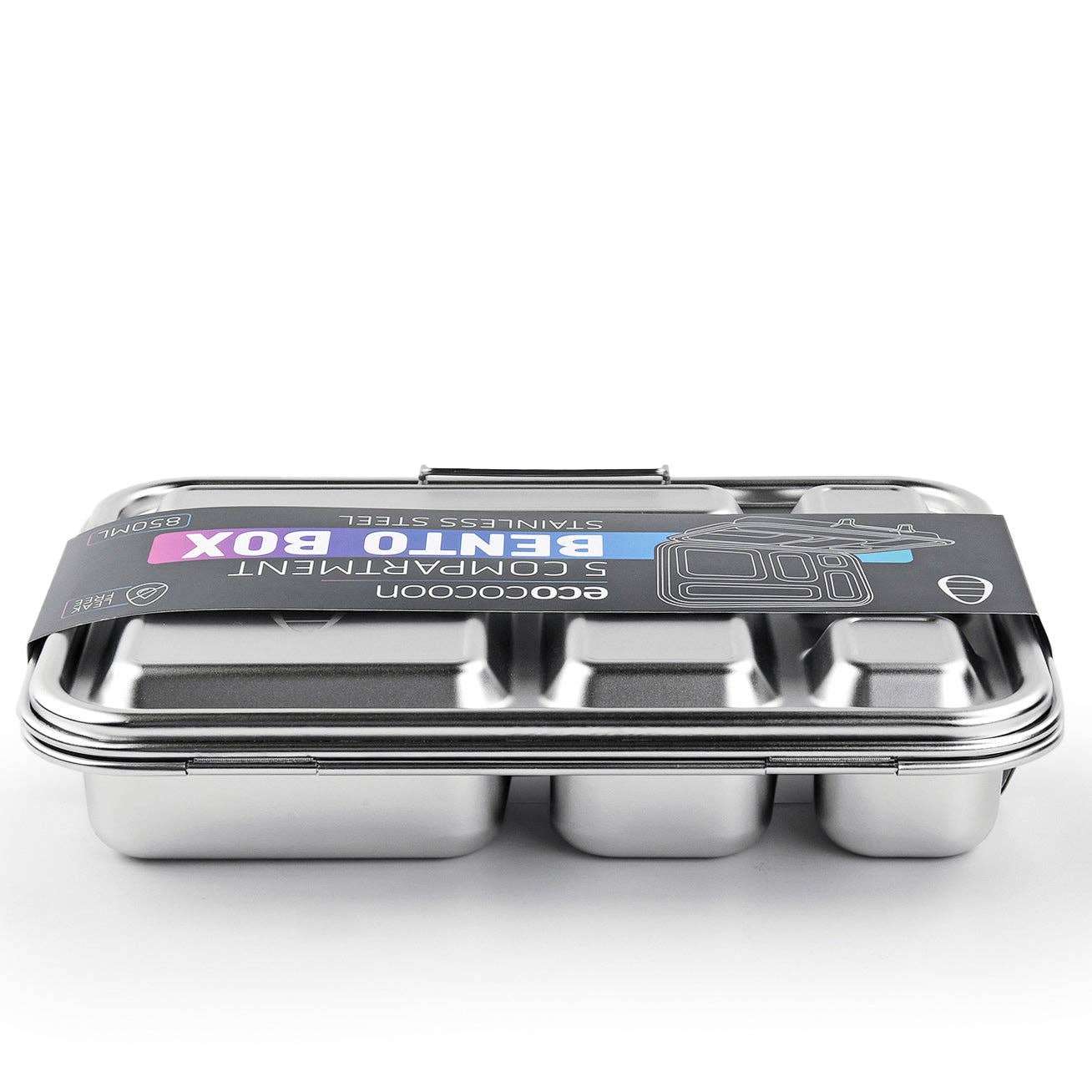 Bento Box 5 - Stainless Steel - Leak Proof: Limoncello